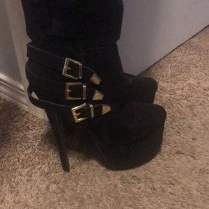 Suede Boots Thigh High